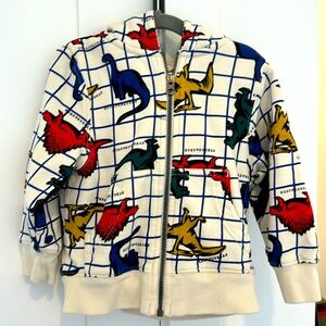 Hanna Andersson 3T dinosaur zip up jacket